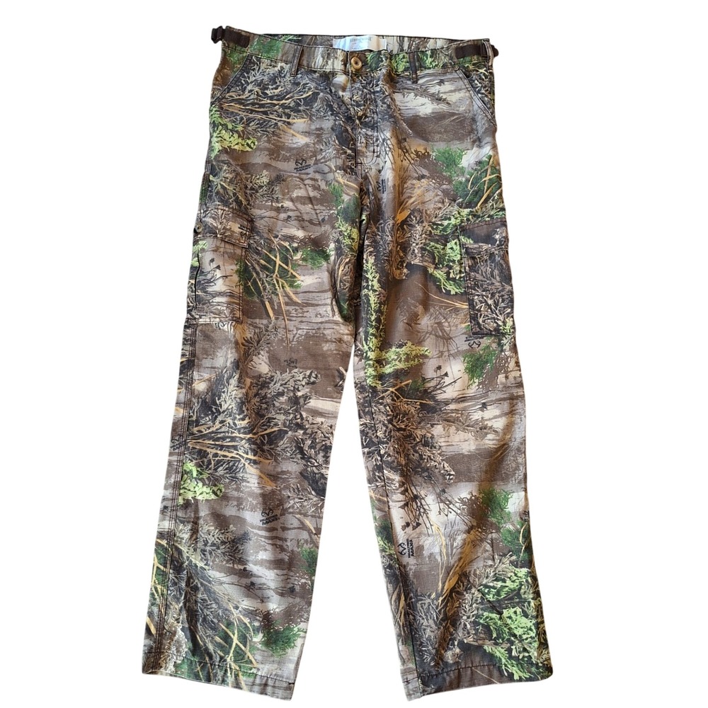 Rustic Ridge‎ Ripstop Realtree Max Camo Pants Mens Cargo Adjustable Large